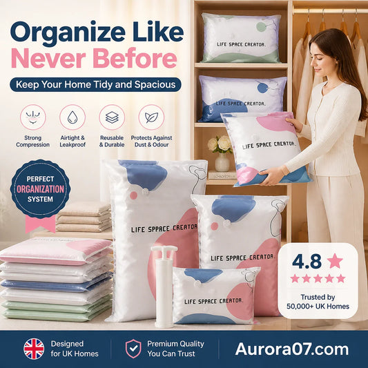 🧳Vacuum Storage Bags – Press & Seal (PACK OF 5)