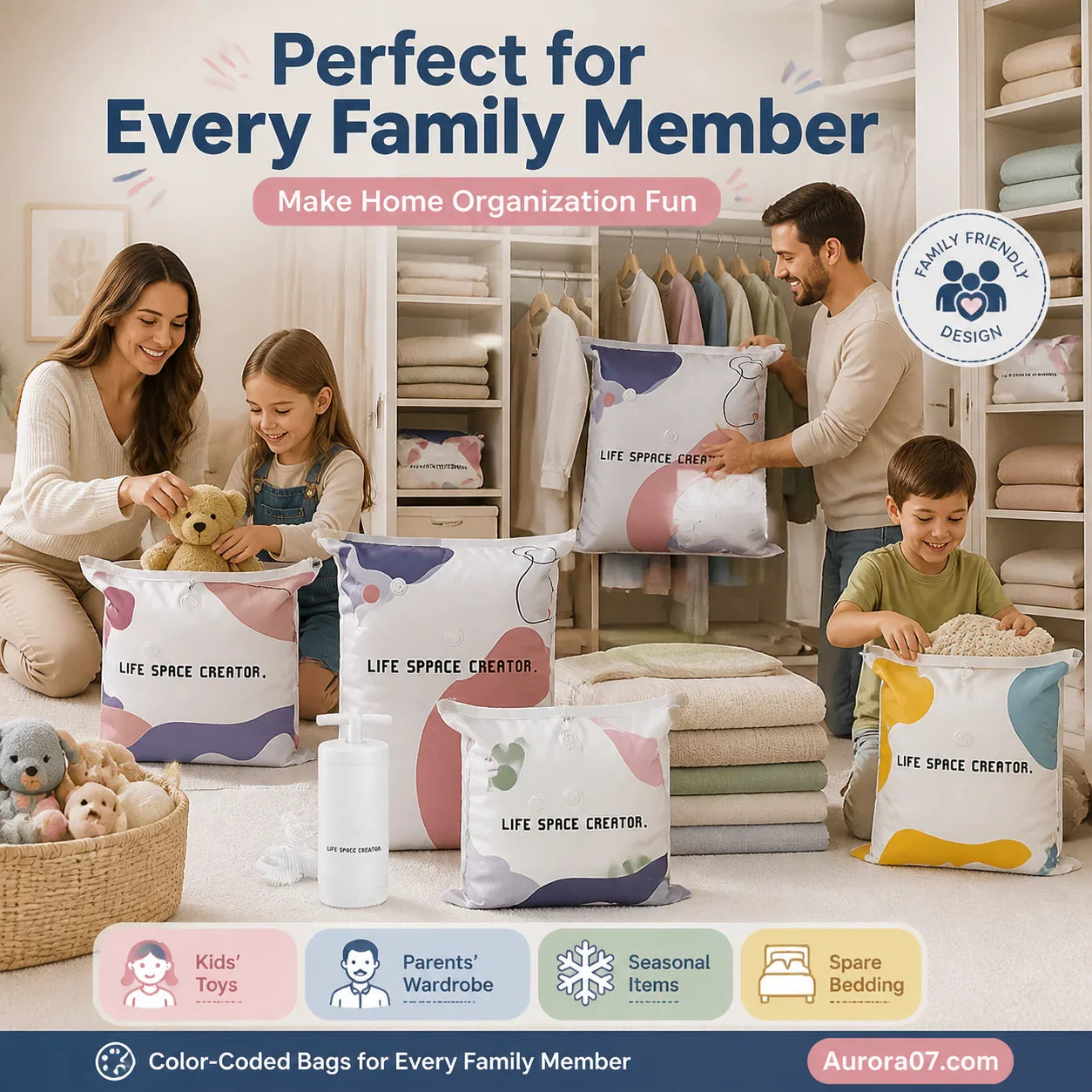 🧳Vacuum Storage Bags – Press & Seal (PACK OF 5)
